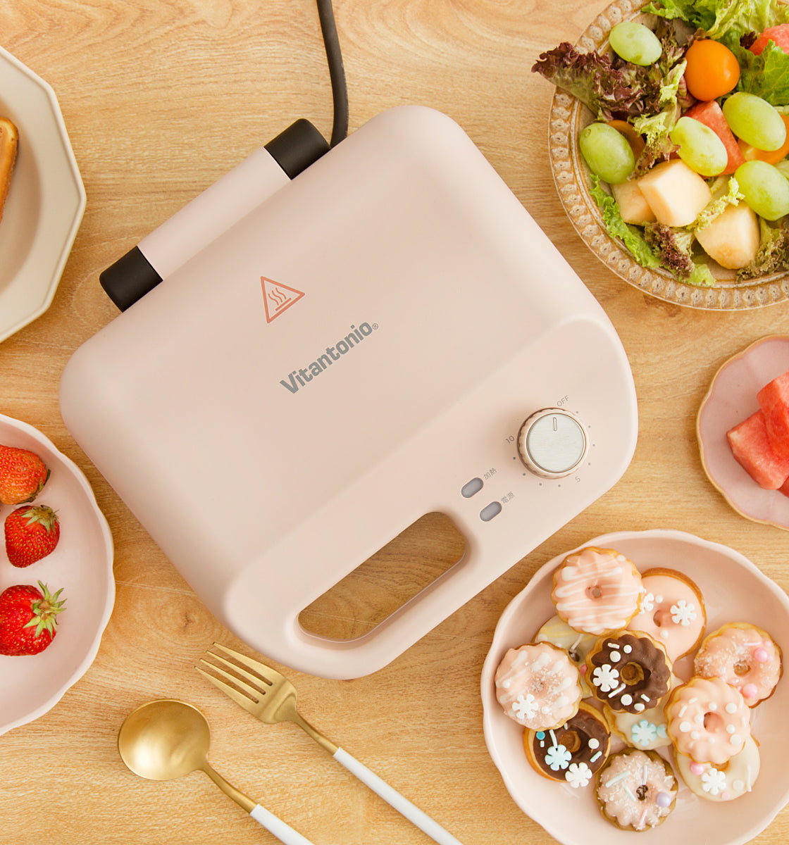 Vitantonio Waffle & Hotsandwich ピンク Vitantonio 900W Waffle & Hot Sand Baker (VWH-50A) – Lau Asia