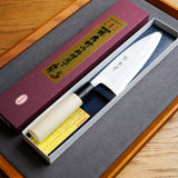 日本 堺孝行 霞研 白三鋼 出刃 165mm