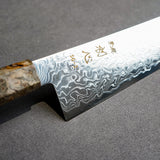 日本初心 流冰 SG2 鏡面 大馬士革紋 劍型牛刀 210mm 穩定木柄