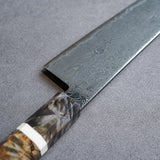 日本初心 流冰 SG2 黑染 大馬士革紋 牛刀 210mm 穩定木柄