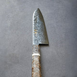 日本初心 流冰 SG2 鏡面 大馬士革紋 三德刀 180mm 穩定木柄