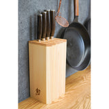 日本 旬 檜木製刀座 可收納4把廚刀