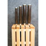 日本 旬 檜木製刀座 可收納4把廚刀