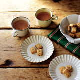 日本studio m' Barbarie 輪花刻紋 15cm 點心碟