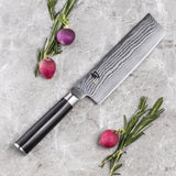 KAI Shun Classic Series 33-Layer VG-MAX Damascus Nakiri Knife 165mm