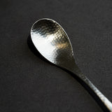 SALUS Nagomi Stainless Steel Hammered-Pattern Coffee Spoon