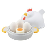 日本【Akebono】母雞造型 微波爐煮蛋器 - 4顆蛋