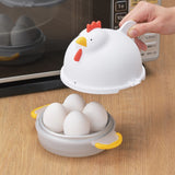 日本【Akebono】母雞造型 微波爐煮蛋器 - 4顆蛋