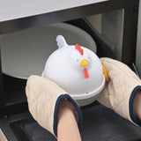 日本【Akebono】母雞造型 微波爐煮蛋器 - 4顆蛋