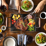 日本【AUX】大人之鐵板 長方形雙耳鐵板 連專用蓋 - 大款