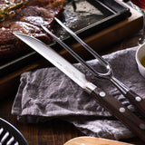 日本【AUX】大人之鐵板 牛扒刀 及 烤肉叉 兩件套裝