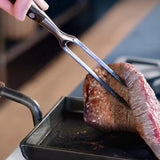 日本【AUX】大人之鐵板 牛扒刀 及 烤肉叉 兩件套裝