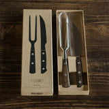 日本【AUX】大人之鐵板 牛扒刀 及 烤肉叉 兩件套裝