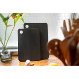日本朝日Parker Asahi 有掛孔黑色合成橡膠砧板 Black Rubber Cutting Board