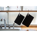 日本朝日Parker Asahi 有掛孔黑色合成橡膠砧板 Black Rubber Cutting Board