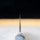 日本 增谷刃物 訓平作 VG10鋼 槌目大馬士革紋 刻流 藍柄 三德刀 170mm