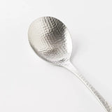 SALUS Nagomi Stainless Steel Hammered-Pattern Soup Spoon