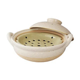 日本【長谷園】伊賀燒 多功能蒸煮兩用土鍋 白色