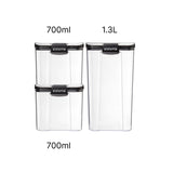 紐西蘭【Sistema】 Ultra系列 方型密封保鮮盒 3件套裝