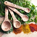 美國Talisman Designs 櫸木量匙 動物花紋 Beechwood Measuring Spoons