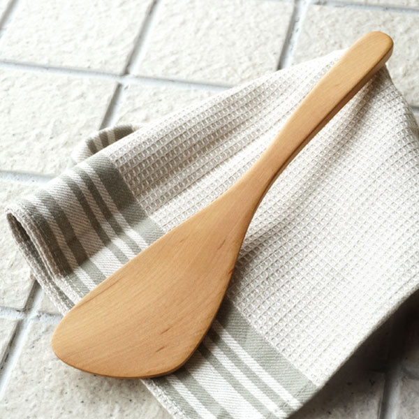 SALIU Natural Cherry Wood Frying Spatula