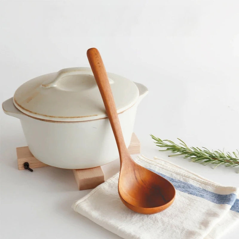 SALIU Natural Teak Wood Ladle