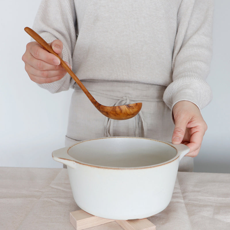 SALIU Natural Teak Wood Ladle