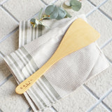 SALIU Natural Cherry Wood Flat Spatula