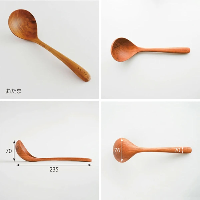 SALIU Natural Teak Wood Ladle