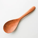 SALIU Natural Teak Wood Shallow Sharing Ladle