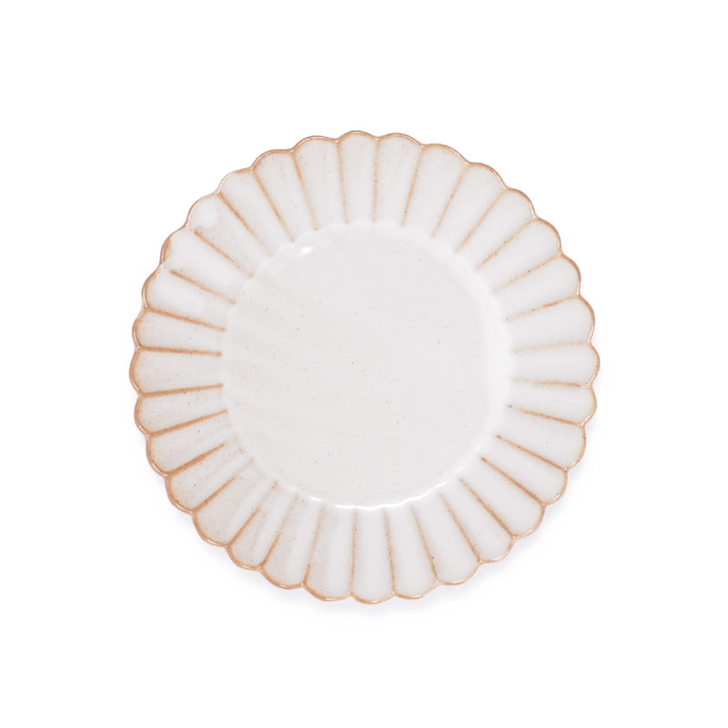 studio m' Barbarie Flower Engraving 15cm Snack Plate