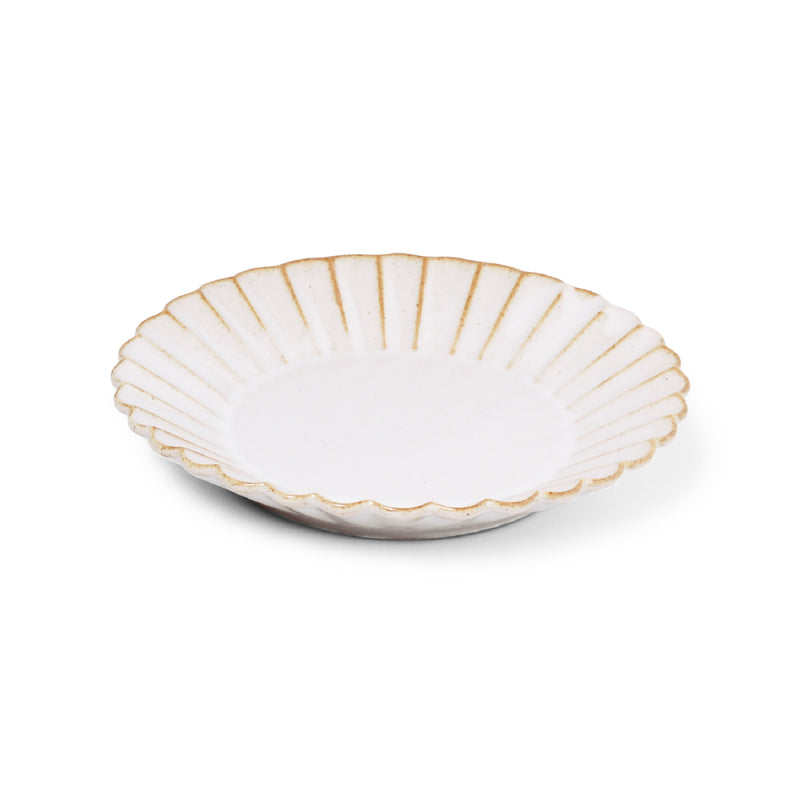 studio m' Barbarie Flower Engraving 15cm Snack Plate