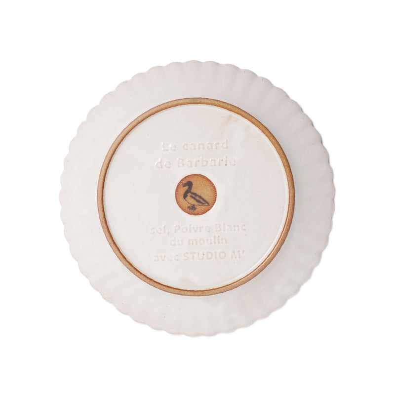 studio m' Barbarie Flower Engraving 20.6cm Bread Plate
