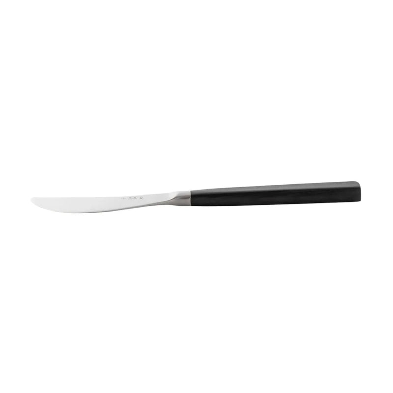 Sori Yanagi Black Handle Stainless Steel Butter Knife 16.8cm