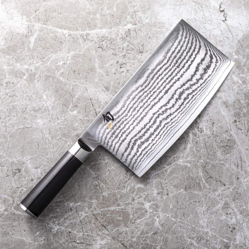 KAI Shun Classic Series 33-Layer VG-MAX Damascus Chinese Cleaver 180mm