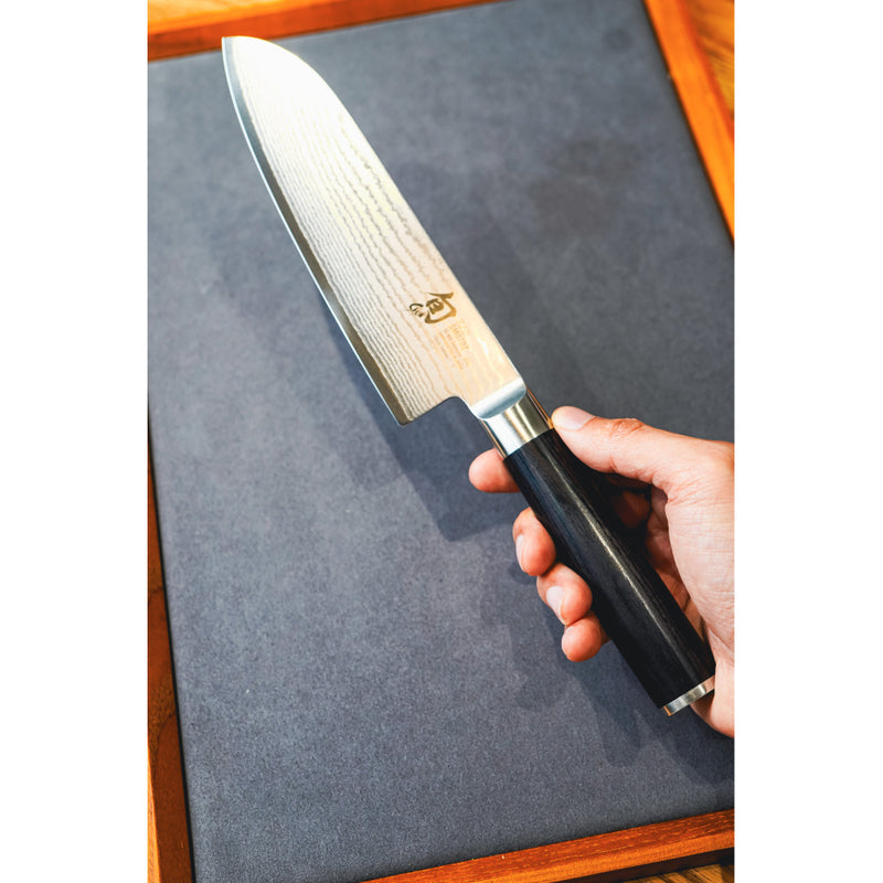 日本旬Classic系列VG-MAX 33層大馬士革紋三德廚刀175mm DM-0702