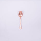 日本青芳 VINTAGE系列 不鏽鋼甜品匙 粉紅玫瑰金 BAGUETTE CLASSIC DESSERT SPOON PINK GOLD