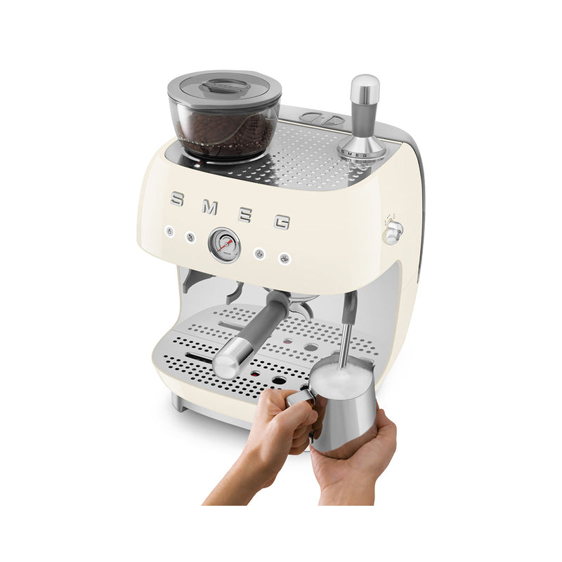 SMEG 50's 研磨一體半自動咖啡機 Espresso Coffee Machine with Grinder EGF03 香港行貨