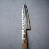 Masutani Hamono VG10 Kokuryu Damascus Tsuchime Gyuto Knife 180mm Scotch Western Handle