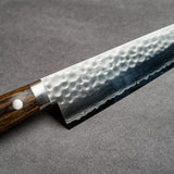 Masutani Hamono VG10 Kokuryu Damascus Tsuchime Gyuto Knife 180mm Scotch Western Handle