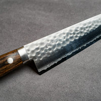 Masutani Hamono VG10 Kokuryu Damascus Tsuchime Gyuto Knife 180mm Scotch Western Handle