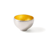 日本【能作】金箔小圓清酒杯 Tin Sake Cup Madoka with Gold Leaf