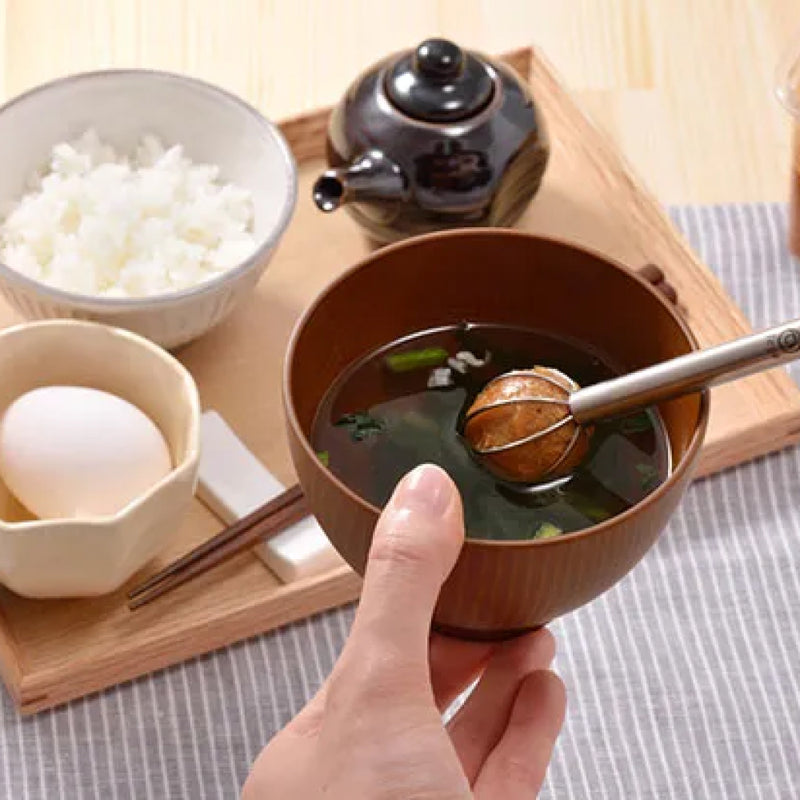 日本【AUX】Leye 不鏽鋼 計量味噌攪拌器 Measuring Miso Muddler