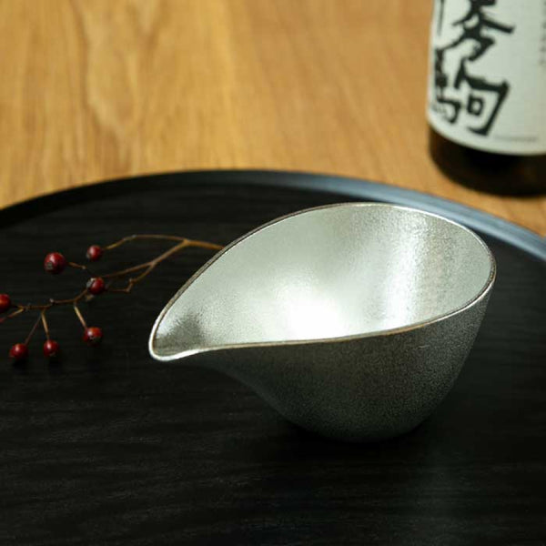 日本【能作】純錫片口盅 Tin Sake Pitcher - M