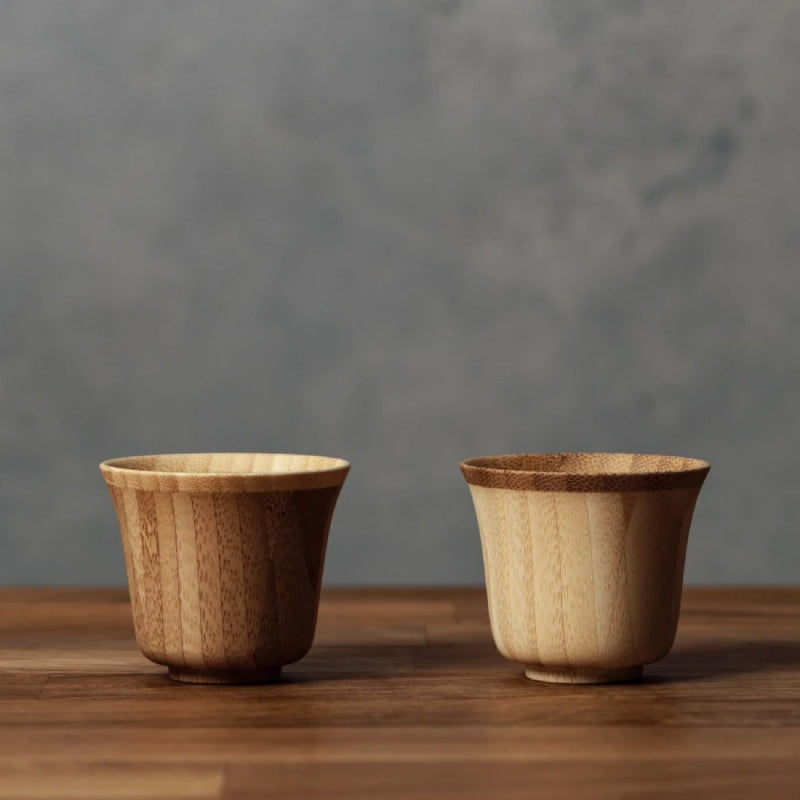 日本Riveret 竹製鈴鐺鐘形清酒杯 2隻套裝 Ochoko SUZU Set of 2