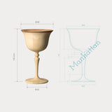 日本Riveret 竹製曼哈頓雞尾酒杯 Manhattan Cocktail Glass