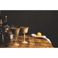 Riveret Bamboo Manhattan Cocktail Glass