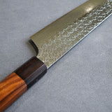 Sakai Takayuki SG2 Damascus Hammered Kiritsuke Gyuto Knife Octagonal Handle 190mm