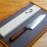 Sakai Takayuki SG2 Damascus Hammered Kiritsuke Gyuto Knife Octagonal Handle 190mm