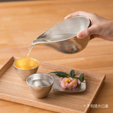 日本【能作】金箔．錫 純錫清酒杯 桐箱禮盒套裝 Paulownia Box for 2 of Tin Sake Cup